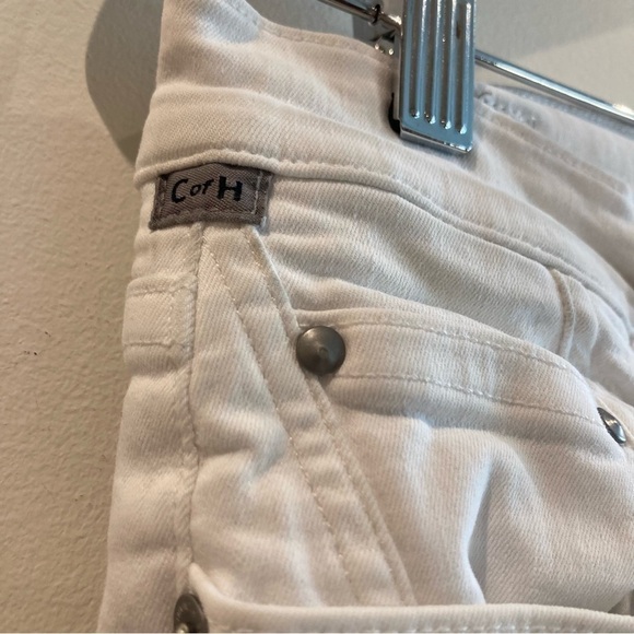 CITIZENS OF HUMANITY Sz 32 Rocket Crop High Rise Skinny White Jeans - Picture 4 of 11